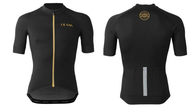 2019 Abbigliamento Ciclismo Lecol Nero Rosso Manica Corta e Salopette